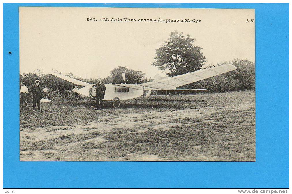 M. De La VAUX Et Son Aéroplane à St CYR - Aviatori