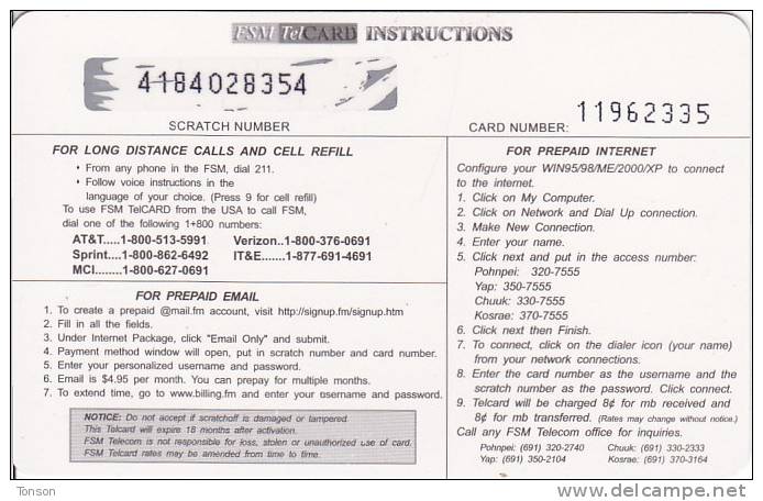 Micronesia, FSM-R-026, Protect Your Family. Stay Informed., 2 Scans. - Micronésie