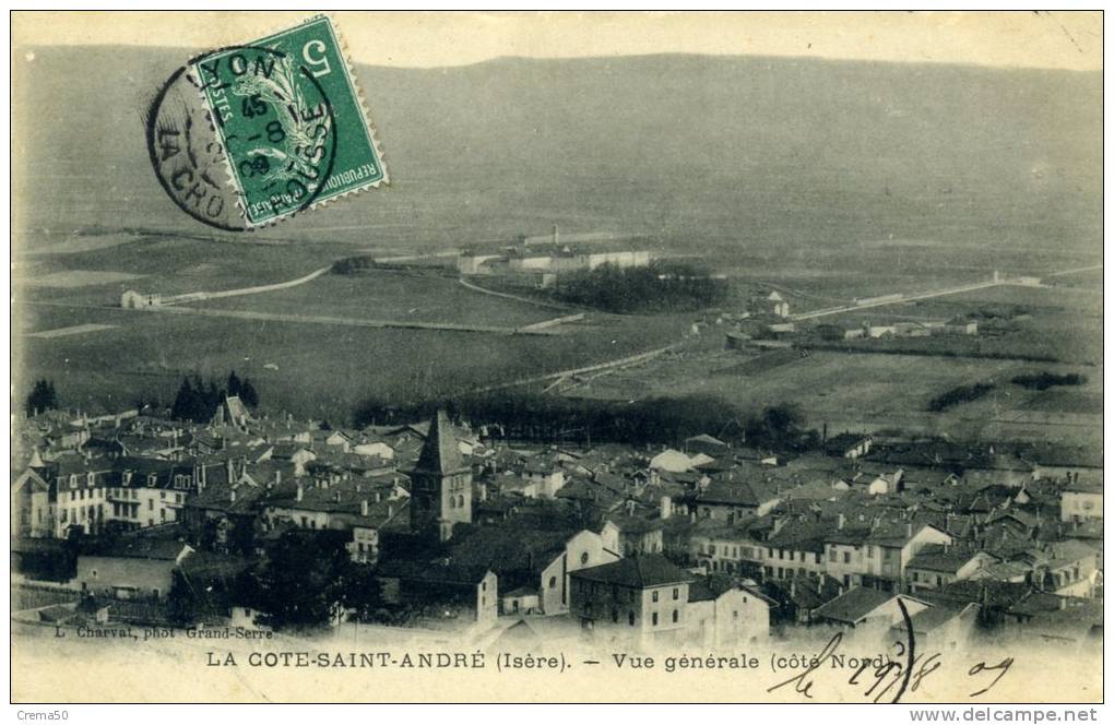 38 - LA COTE ST ANDRE - Vue Générale Côté Nord - La Côte-Saint-André