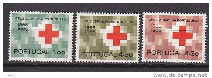 R4864 - PORTUGAL Yv N°968/70 ** CROIX ROUGE - Unused Stamps