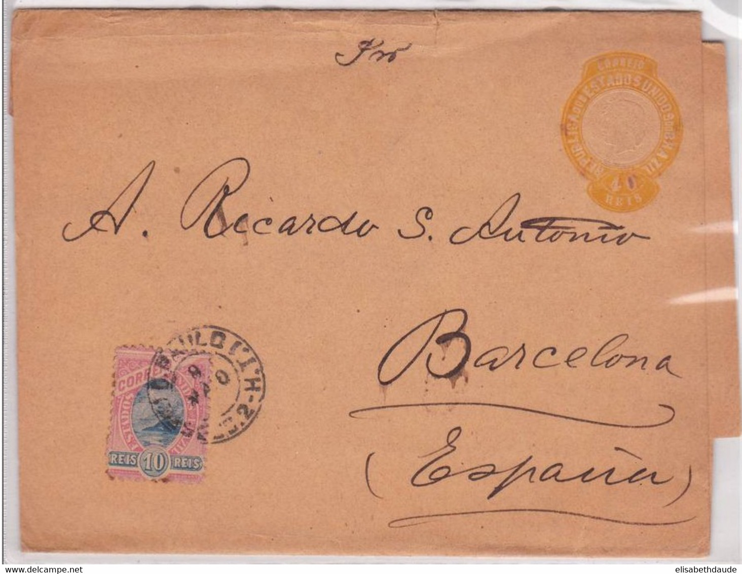 BRESIL - ENTIER POSTAL - BANDE JOURNAL De SAO PAULO Pour BARCELONA (ESPAGNE) - Postal Stationery