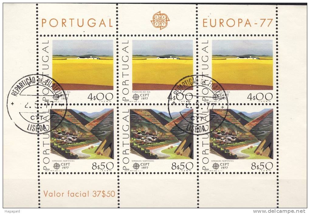 EUROPE/CEPT. Portugal 1977. Bloc Cancelled(o) - 1977