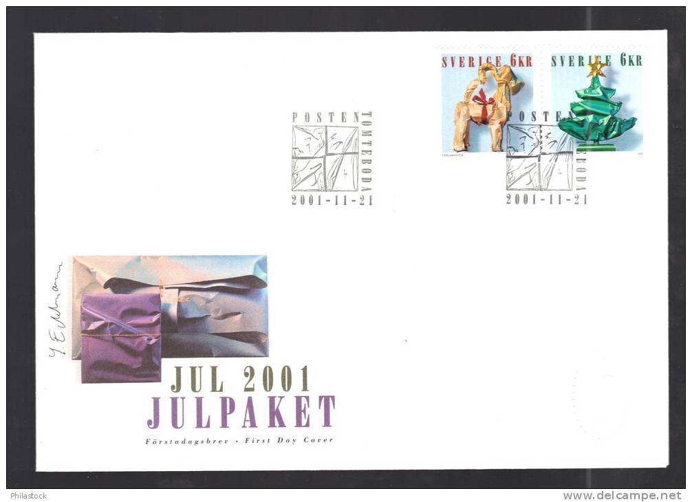 SUEDE N° 2246 & 2247 Obl. S/ Enveloppe FDC Illustrée - FDC