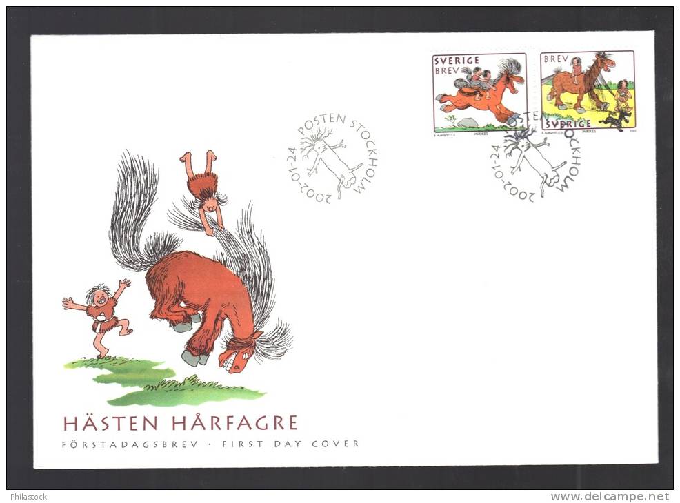 SUEDE N° 2250 & 2251 Obl. S/ Enveloppe FDC Illustrée - FDC