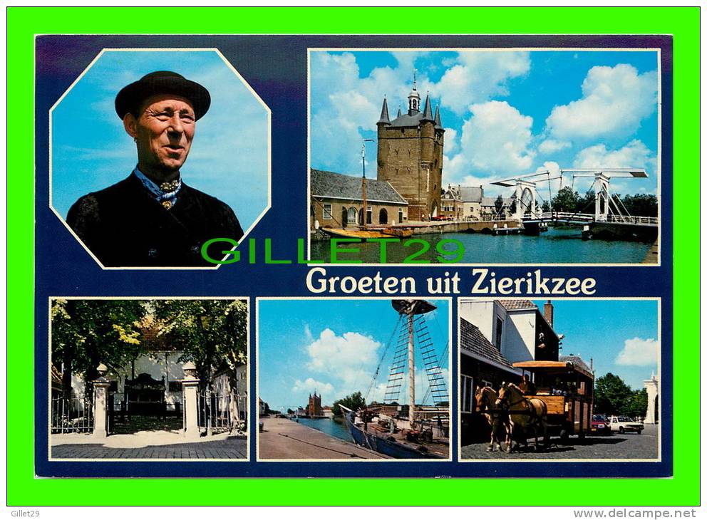 ZIERIKZEE, HOLLAND - GROETEN UIT ZIERIKZEE - VAN LEER - 5 MULTIVIEW - - Zierikzee