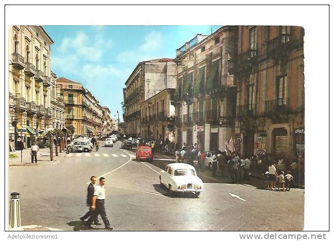 59509)cartolina Illustratoria Acireale - Corso Umberto è Panorama - Acireale