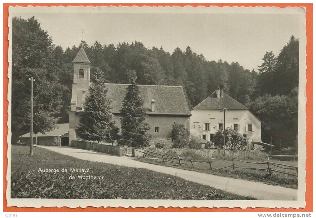 M094, Auberge De L'Abbaye De Montheron Près De Cugy , Circulée 1936 - Cugy