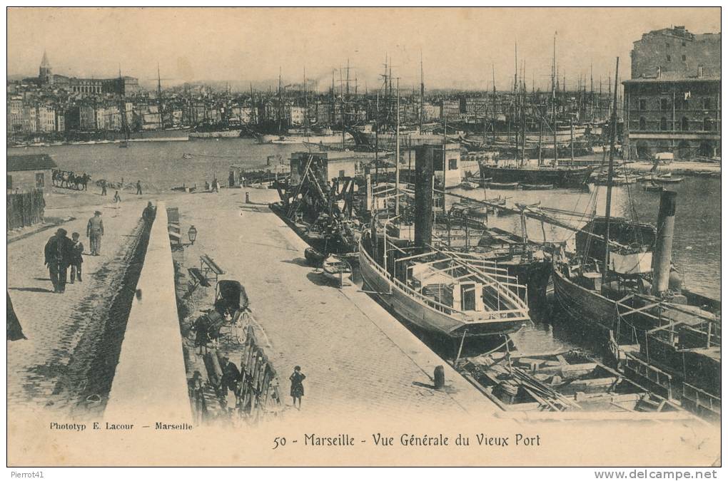 MARSEILLE - Vue Générale Du Vieux Port (bateaux) - Vecchio Porto (Vieux-Port), Saint Victor, Le Panier