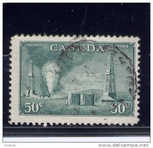 CANADA, 1950, USED #294, KG V1 .  OIL WELLS        WYSIWYG - Oblitérés