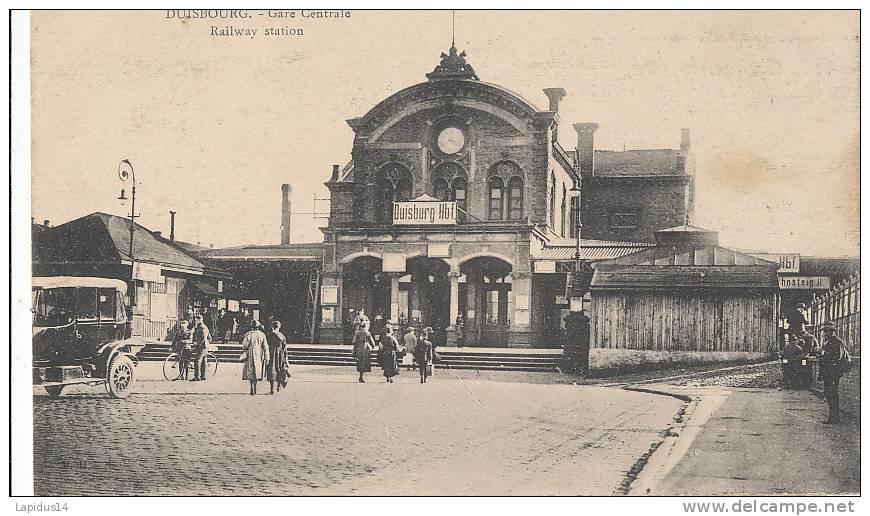 C C 488/  CPA   ALLEMAGNE- DUISBURG - GARE CENTRALE - Duisburg