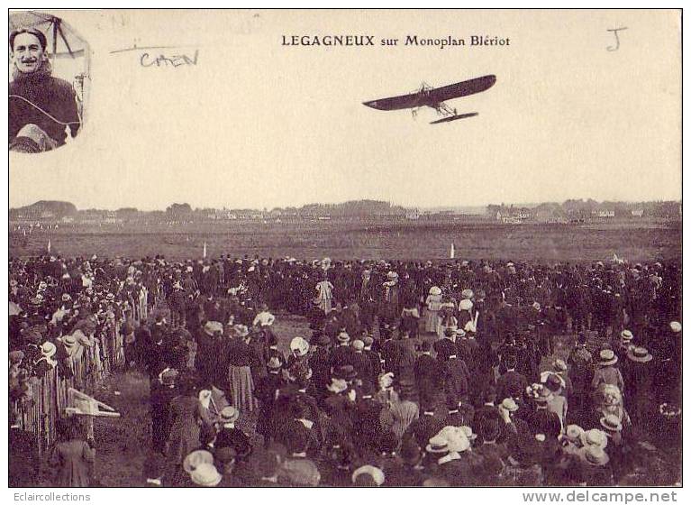 Caen     14      .Aviation..Legagneux  Sur Monoplan Blériot - Caen