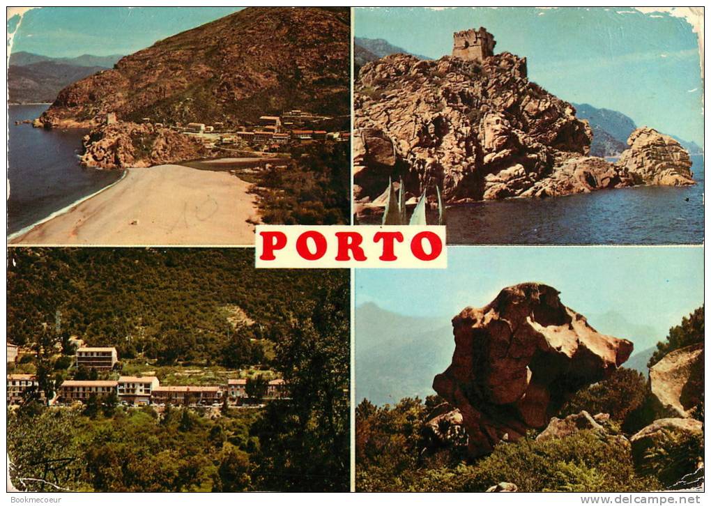 CORSE  LOT DE 4 CARTES   PORTO  LES ABORDS DU GOLFE...... - Corse