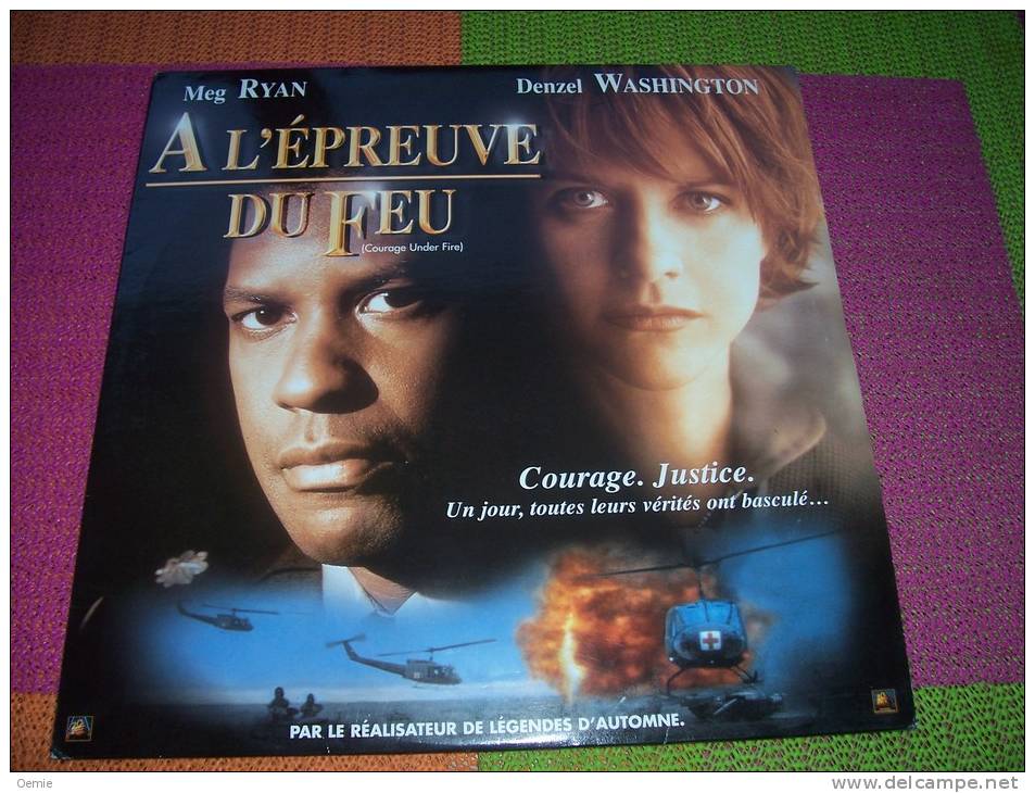 LASERDISC  CDV  °  A  L´ EPREUVE DU FEU   AVEC MEG RYAN ET DENZEL WASHINGTON - Sonstige Formate