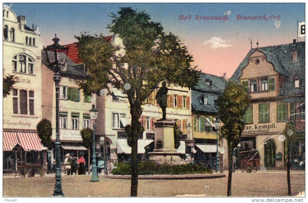 22554     Germania,   Bad  Kreuznach,  Bismarckplatz,  NV  (scritta) - Bad Kreuznach