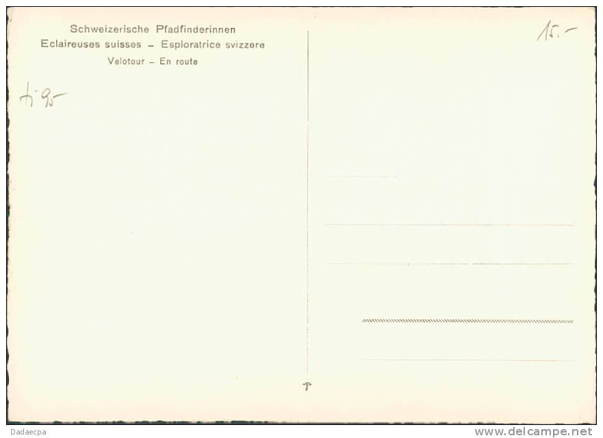 Cartes à Thèmes, Scoutisme, Suisse, Vélo, Bicyclette, Grand Format, - Pfadfinder-Bewegung