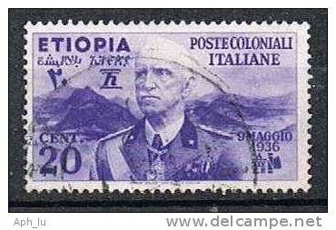 Ital. Aethiopien, 1936 Freimarken 20 Cent., MiNr. 2 Gestempelt (a020601) - Aethiopien