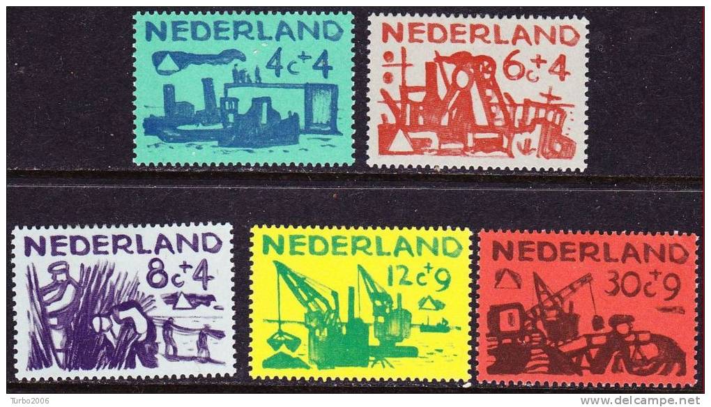 1959 Zomerzegels Deltawerken  NVPH 722 / 726 Ongestempelde Serie - Unused Stamps