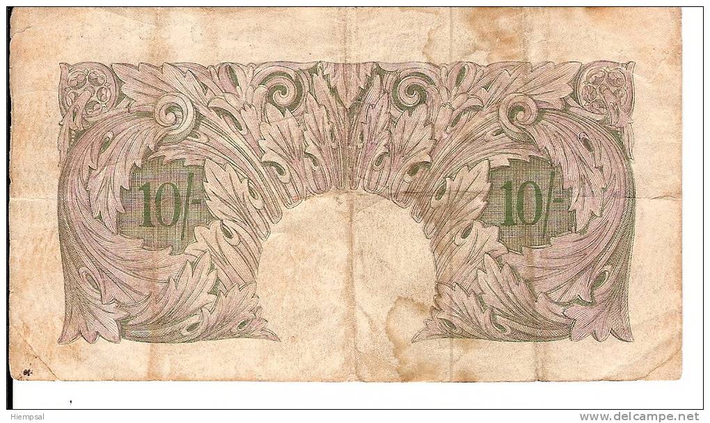 GRANDE  BRETAGNE  ---     10  SHILLINGS - Tusesië