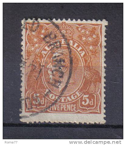 AP518 - TASMANIA , 5d (Australia) Perfin  " T " . - Used Stamps