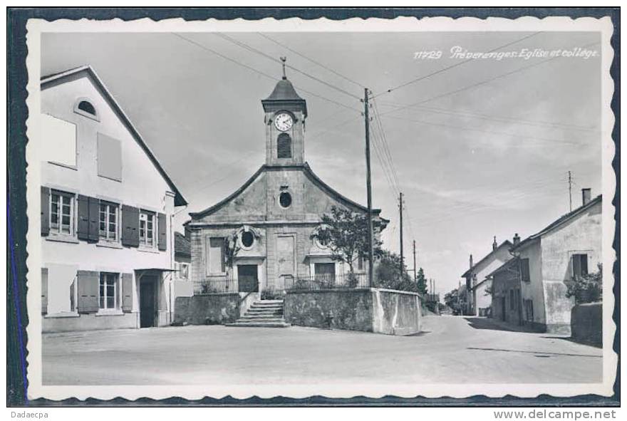 Vaud, P - Préverenges, Eglise Et Collège, - Préverenges