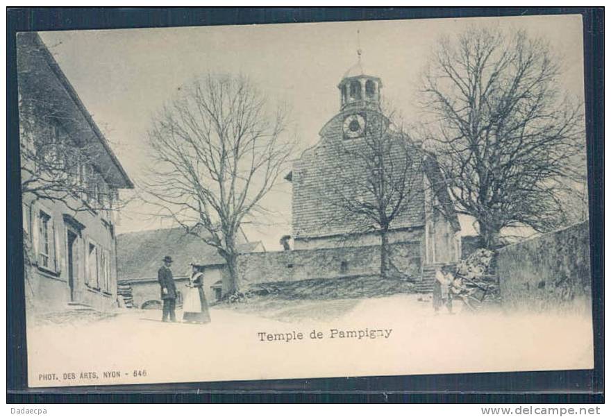 Vaud, P - Pampigny, Temple, Animée, - Pampigny
