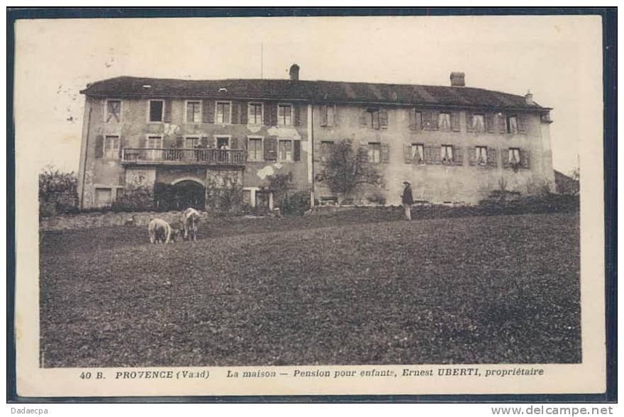 Vaud, P - Provence, La Maison Pour Enfants, Ernest Uberti, Propriétaire, Animée, Vaches, - Provence