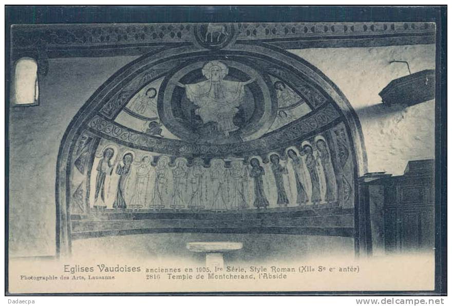 Vaud, M - Eglises Vaudoises Anciennes En 1905, Série Style Romain Temple De Montcherand, - Montcherand