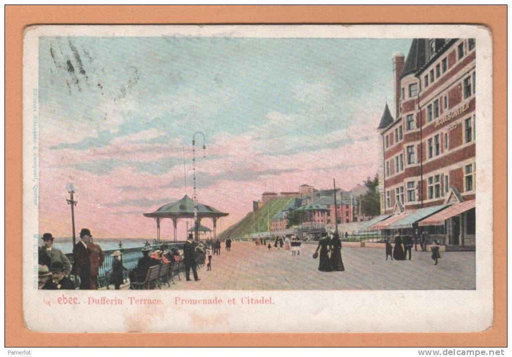 1906 Quebec  (Terrace Dufferin Promenade Et Citadel ) Anime Quebec Canada Carte Postale Postcard CPA - Other & Unclassified