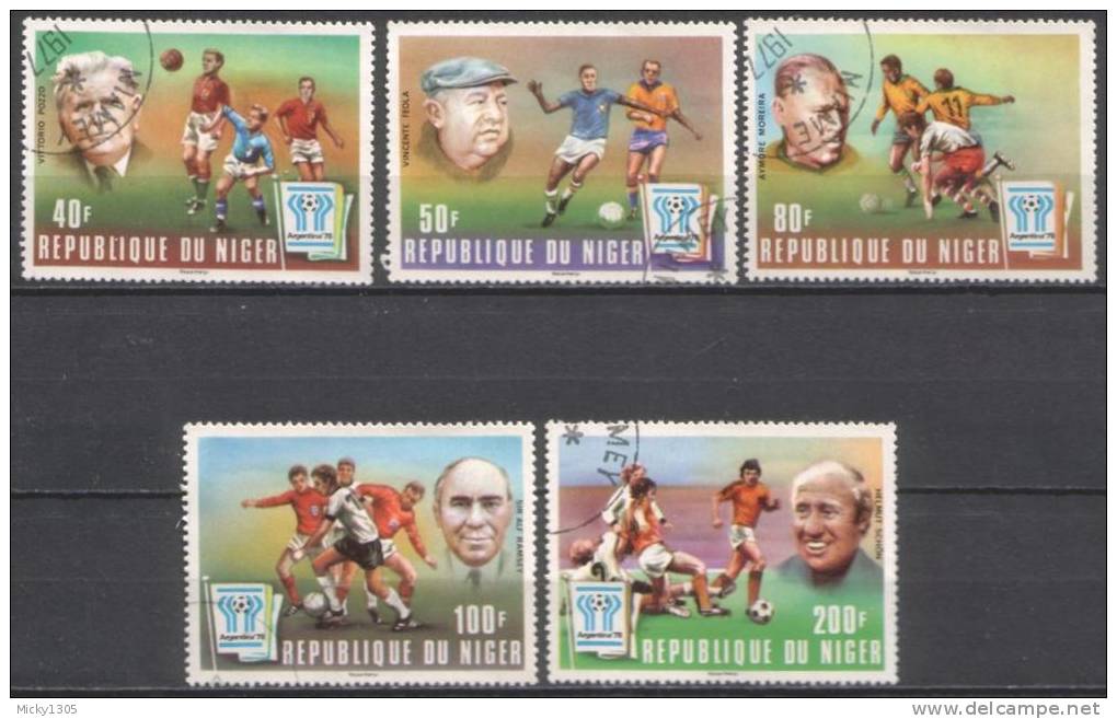 Niger - Mi-Nr 639/643 Gestempelt / Used (p051) - 1978 – Argentine