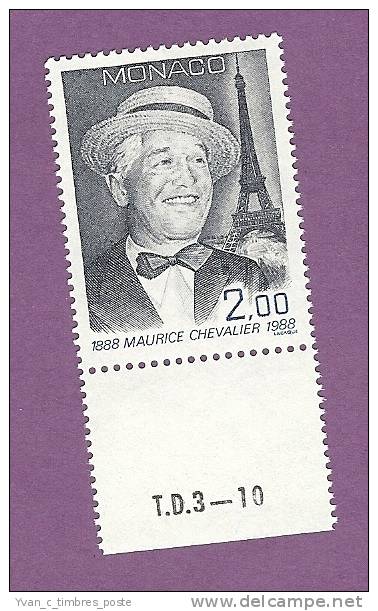 MONACO TIMBRE N° 1639 NEUF SANS CHARNIERE MAURICE CHEVALIER - Booklets