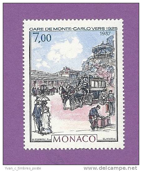 MONACO TIMBRE N° 1612 NEUF SANS CHARNIERE LA BELLE EPOQUE LA GARE DE MONTE CARLO - Booklets