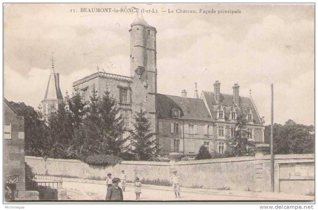 BEAUMONT-LA-RONCE - Le Château - Façade Principale - Beaumont-la-Ronce