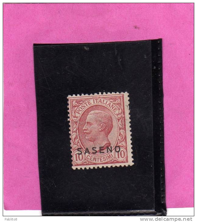 SASENO 1923 SOPRASTAMPATO D'ITALIA ITALY OVERPRINTED CENT. 10c MNH - Saseno