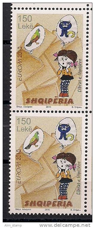 2011 Albanien Mi. 3335 Used  Pair Of 2 Pc Form The Big Sheet  Europa - 2010