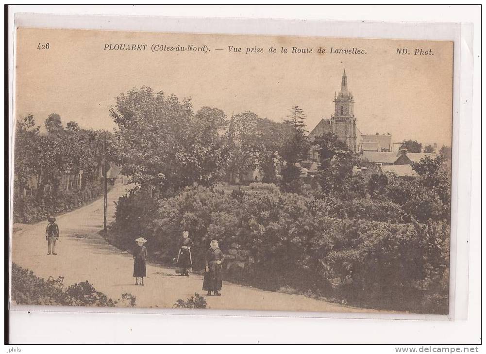 ( 22 ) PLOUARET Vue Prise De La Route De Lanvellec - Plouaret