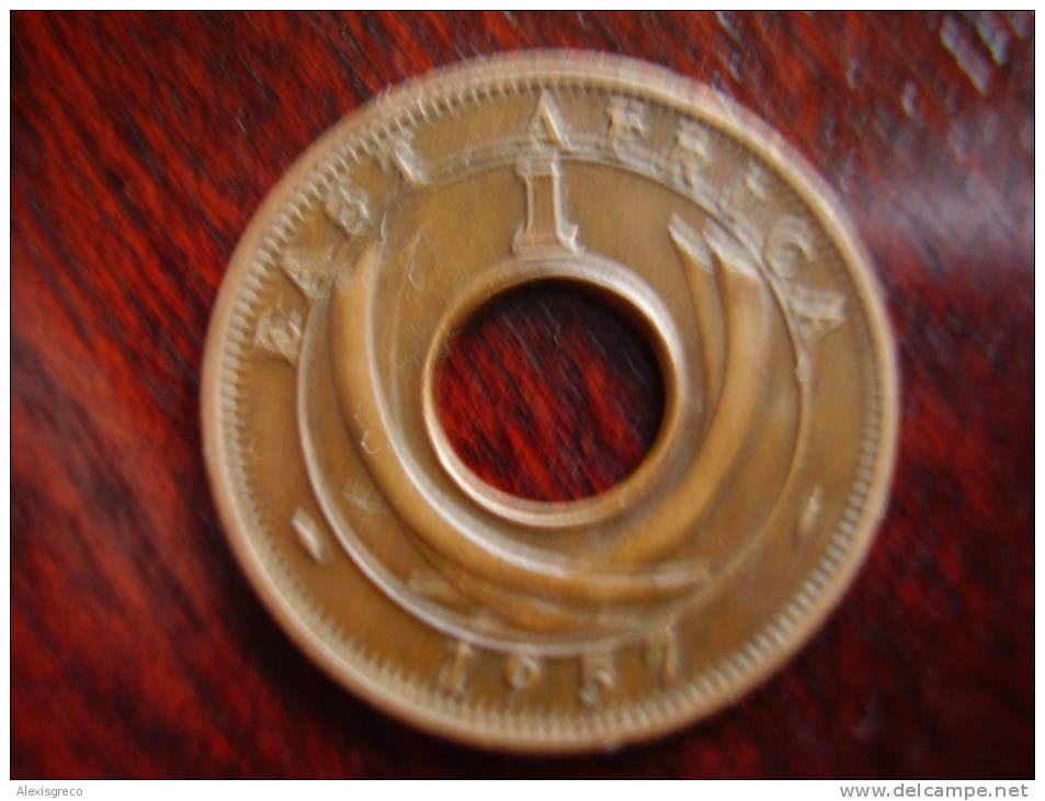 BRITISH EAST AFRICA USED ONE CENT COIN BRONZE Of 1957 H. - East Africa & Uganda Protectorates