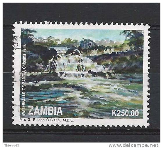 Zambia 1993 - Waterfall Of Chipoma, 250 K.  Y&T 576  Mi. 621  Used - Zambie (1965-...)