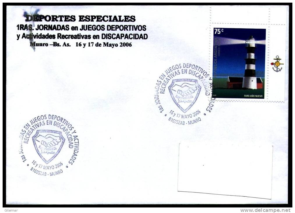 HANDISPORT - ARGENTINA MUNRO 2006 - 1as JORNADAS EN JUEGOS DEPORTIVOS Y ACTIVIDADES RECREATIVAS EN DISCAPACIDAD - Handisport