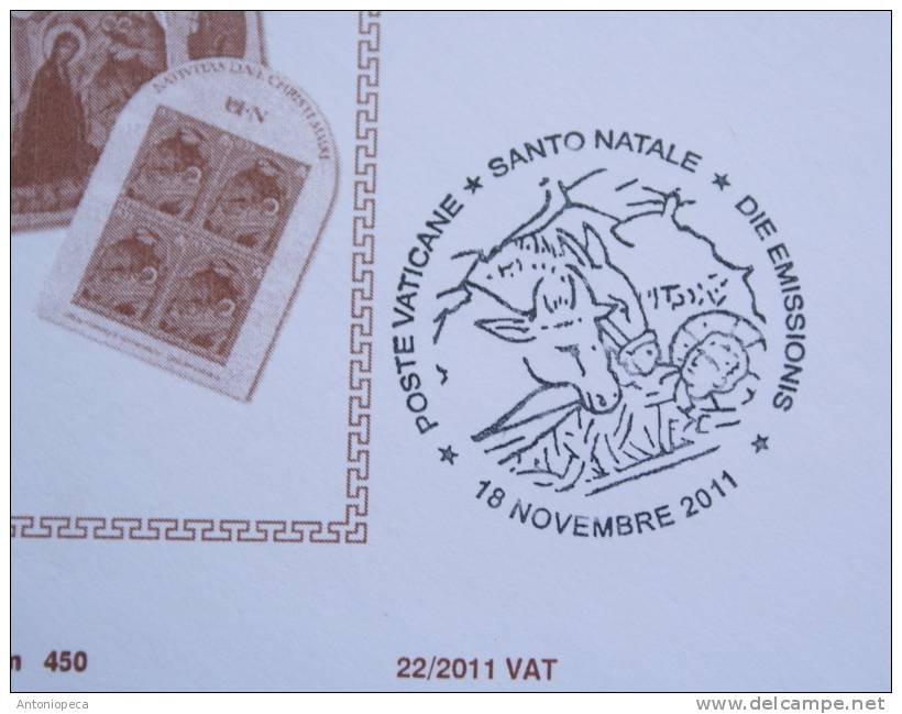 VATICAN 2011 - FDC CHRISTMAS 2011 - BOOKLET  LIMITED EDITION - FDC