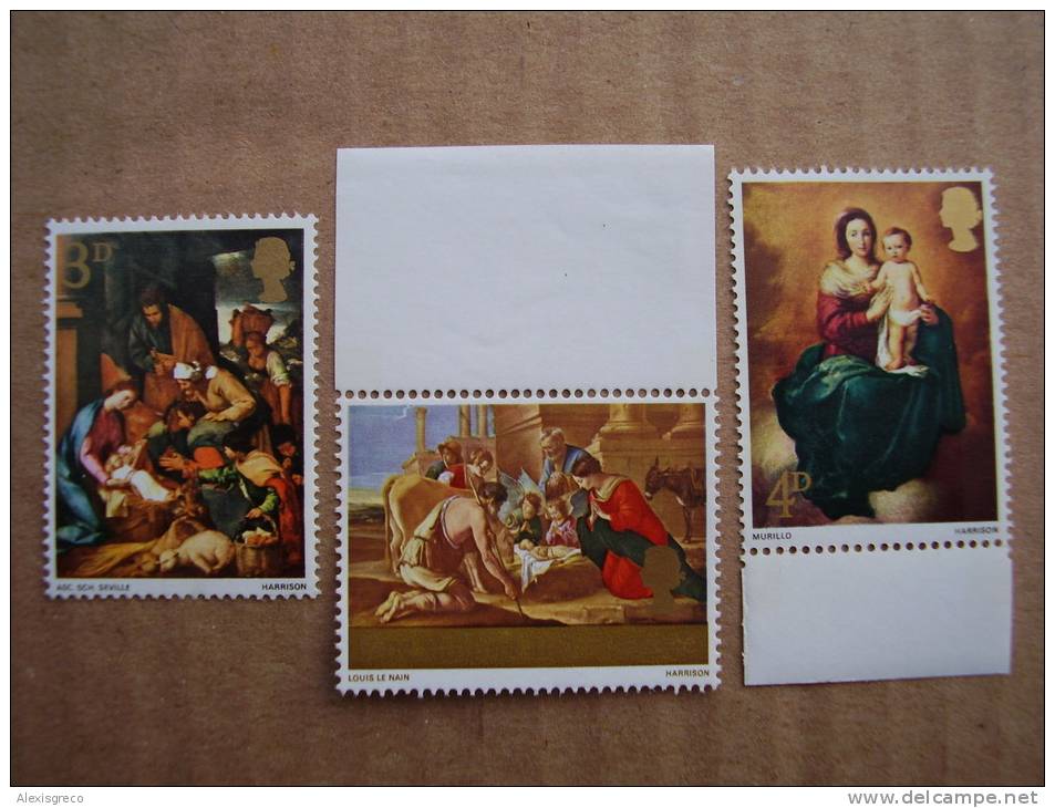 GB 1967  CHRISTMAS  Issue  MNH Full Set THREE VALUES. - Unused Stamps