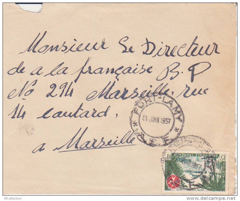 FORT LAMY - TCHAD - Colonies Francaises - Lettre - Marcophilie - Lettres & Documents