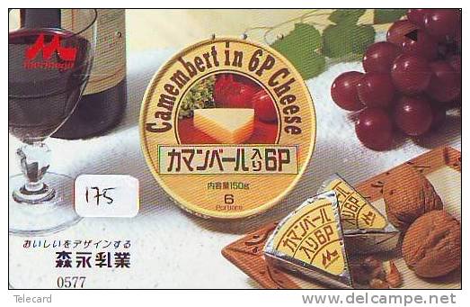 Télécarte Japon * Alcool * VIN France (175) Japan Phonecard * WINE *  Alkohol WEIN Telefonkarte * CAMEMBERT * CHEESE - Alimentation