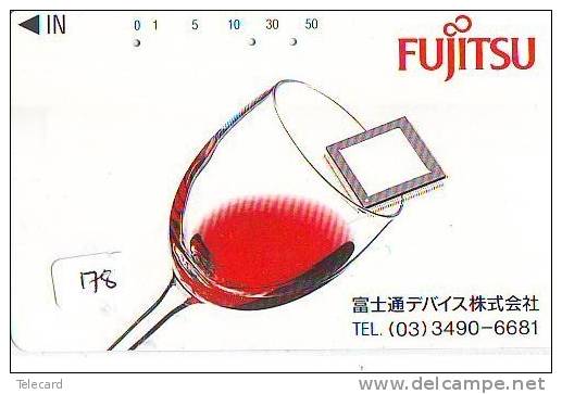 Télécarte Japon * Alcool * VIN France (178) Japan Phonecard * WINE *  Alkohol WEIN Telefonkarte * - Alimentation