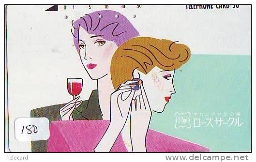 Télécarte Japon * Alcool * VIN France (180) Japan Phonecard * WINE *  Alkohol WEIN Telefonkarte * - Alimentation