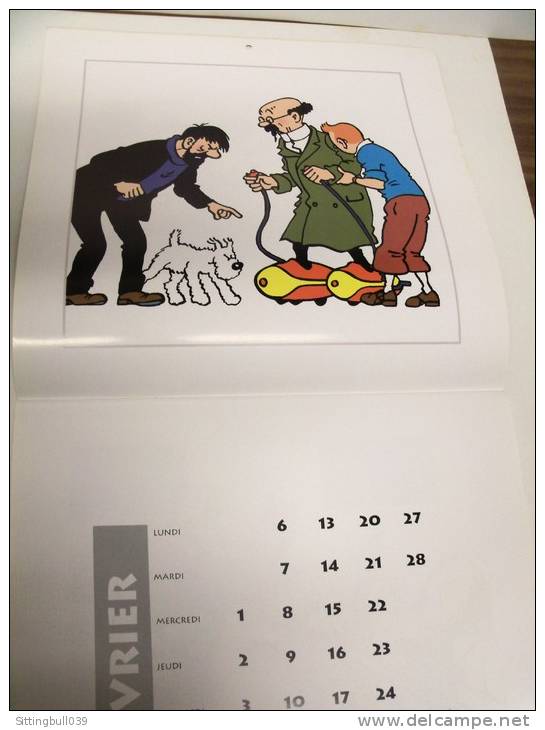 TINTIN. Calendrier 1995. Sacré Tryphon !. Avec Tournesol, Tintin Et Haddock. Pièce De Collection ! - Agendas & Calendarios