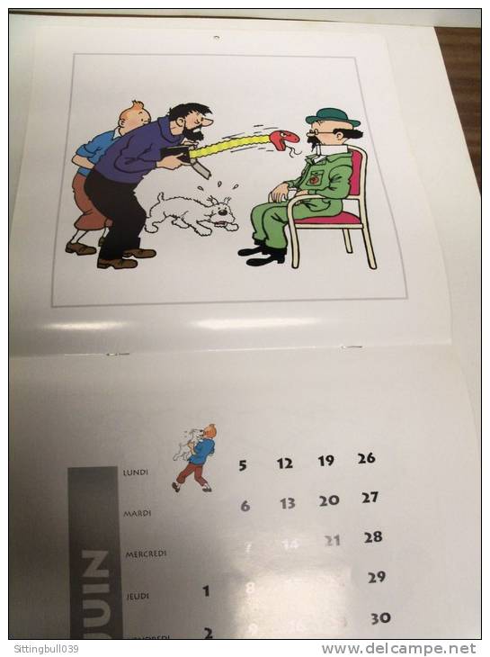 TINTIN. Calendrier 1995. Sacré Tryphon !. Avec Tournesol, Tintin et Haddock. Pièce de Collection !