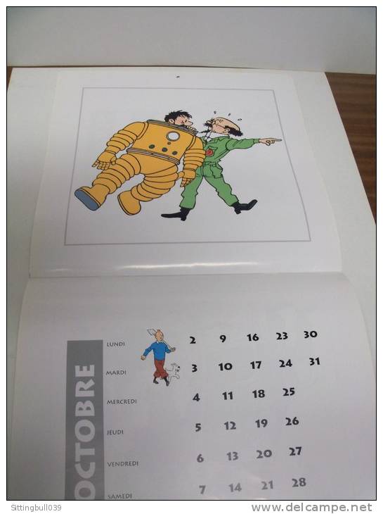 TINTIN. Calendrier 1995. Sacré Tryphon !. Avec Tournesol, Tintin et Haddock. Pièce de Collection !