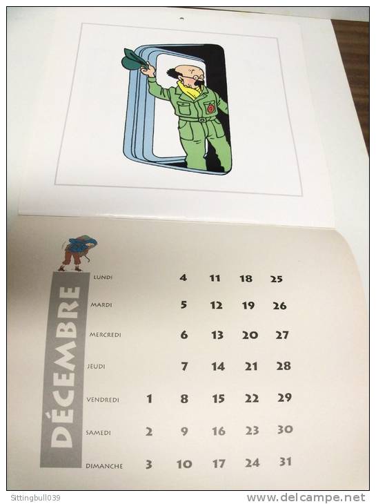 TINTIN. Calendrier 1995. Sacré Tryphon !. Avec Tournesol, Tintin et Haddock. Pièce de Collection !