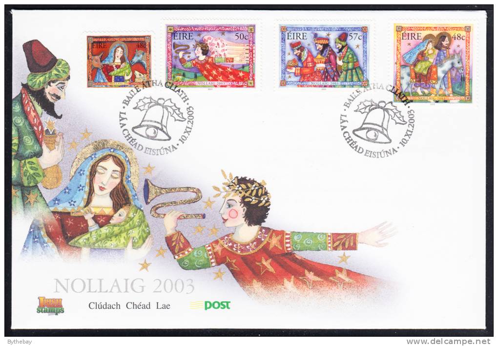 Ireland 2003 Scott #1519-1522 FDC Set Of 4 Christmas - FDC