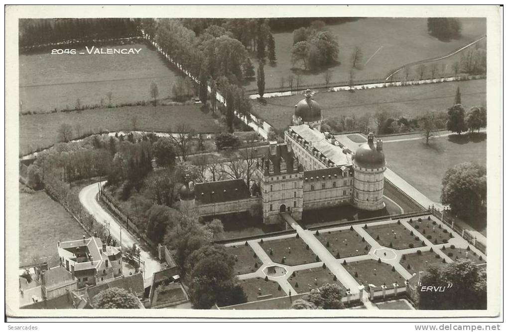 VALENCAY - "ERVU", VUES AÉRIENNES DE FRANCE - Chateauroux